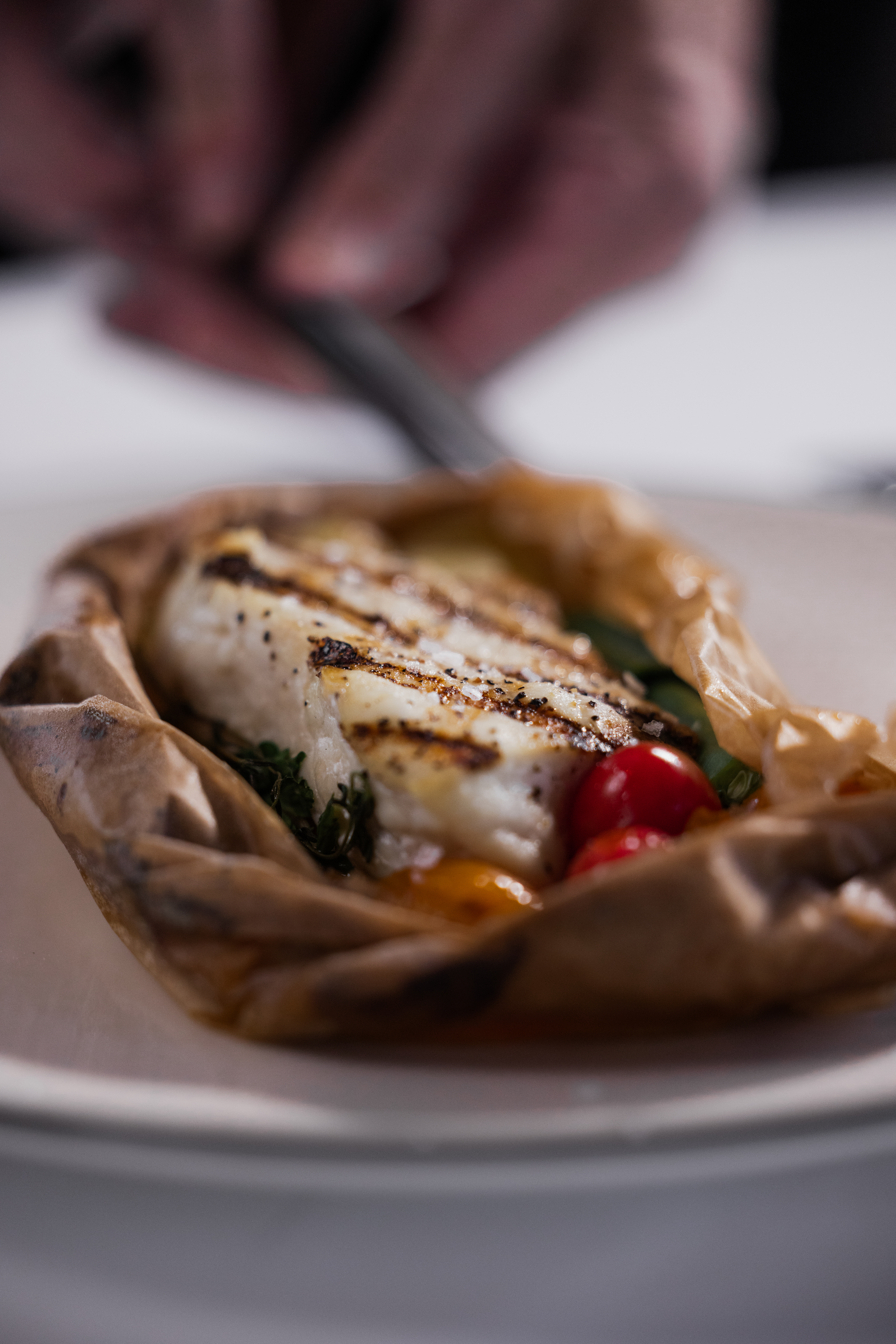 Halibut en papillote